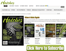Tablet Screenshot of hatchesmagazine.com